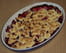 Crumble banane et cerise