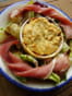 Crumble de melon au miel et � la menthe
