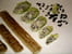 Feuilles de sucrine, cr�me de fromage de ch�vre aux olives