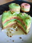 Rainbow pancakes � la pomme et sirop d �rable