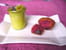 Cr�me br�l�e � la pistache et financier roses