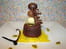 Coulant de P�ques chocolat coeur passion, carpaccio d ananas