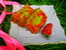 Cake psych�d�lique fraise pistache