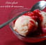 Cr�me glac�e aux �clats de macarons et son coulis