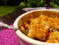 Crumble p�ches-griottes