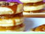 Millefeuille aux p�ches et au caramel