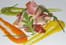 Maquereau et jambon fum�, trois poivrons