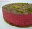 Entremets framboise et chocolat aux �clats de pistache