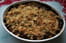 Crumble au bar, poireaux et ch�vre frais