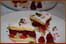 Petits coeurs feuillet�s pistache et framboises