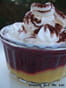Cappuccino mangue fruits rouges