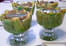 Charlottines de mousse menthe-chocolat