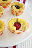 Moelleux ricotta-citron et cerises