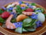 Salade de concombre et de crevettes aux trois melons