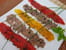 Salade de poivrons marin�s, sauce figue-anchois