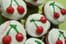 Cupcakes aux cerises, gla�age cheesecream