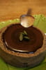 Tarte aux deux chocolats et son miroir