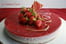 Bavarois fraises rhubarbe