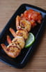 Crevettes marin�es au citron vert et gingembre