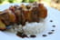 Brochettes de volailles aux nectarines