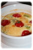 Clafoutis de f�ves et de tomates cerises