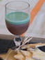 Verrine chocolat au lait et cr�meux de pistache