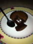 Coulant au chocolat aux �clats de pistache