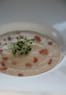 Velout� de coulemelles au lard, ail germ�