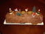 B�che de No�l chocolat et cr�me aux marrons