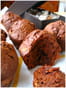 Muffins chocolat-pralin� au caramel au beurre sal�
