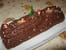 B�che de No�l chocolat et cr�me aux marrons