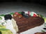B�che de No�l chocolat et cr�me aux marrons