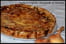 Tarte � l oignon, moutarde et lardons