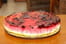 Bavarois pistache, framboise et noix de coco