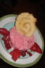 Parfait glac� aux fruits rouges et son arlette