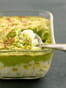 Gratin de cabillaud � la pur�e verte