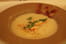 Potage de f�te au chou fleur et crabe 