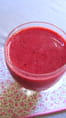 Smoothie rose pour un dimanche matin ensoleill�