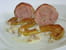 Mignon de porc farci, pomme r�tie, sauce fum�e