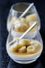 Bananes au pandan, panna cotta saveur coco
