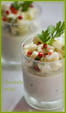 Panna cotta de courgettes au ch�vre et son tartare