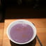 Soupe bleue au chou rouge
