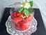 Verrine de fraises � la violette