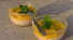 Mousse de rhurbarbe et compote de mangue