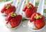 Bouch�es de Fourme d Ambert et salade de fraises