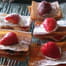 Mousse de chocolat blanc et framboises en croustillants