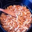 Chou blanc fondu aux lardons.