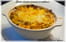 Gratin de p�tes, poireaux et cabillaud