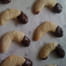 Cornes chocolat�es aux amandes