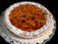 Tarte amandine, pommes, raisins secs, orange 